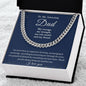 To My Amazing Dad | I Love You - Cuban Link Chain