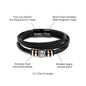 To My Son I Vegan Leather Bracelet