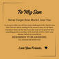 To My Son I Vegan Leather Bracelet