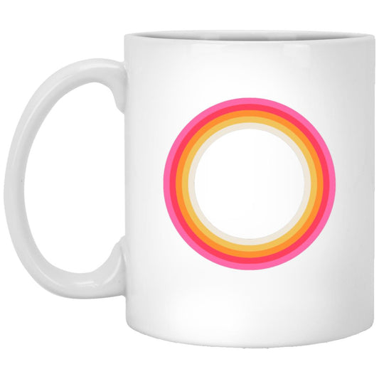 RETRO CIRCLE CERAMIC MUG