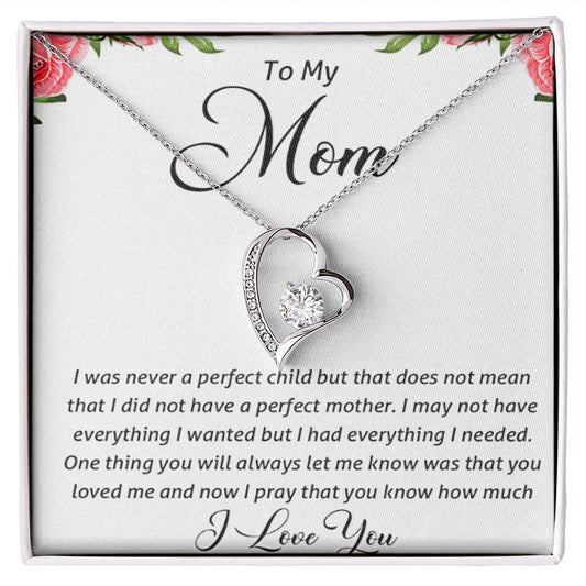 To My Mom | I Love You - Forever Love Necklace