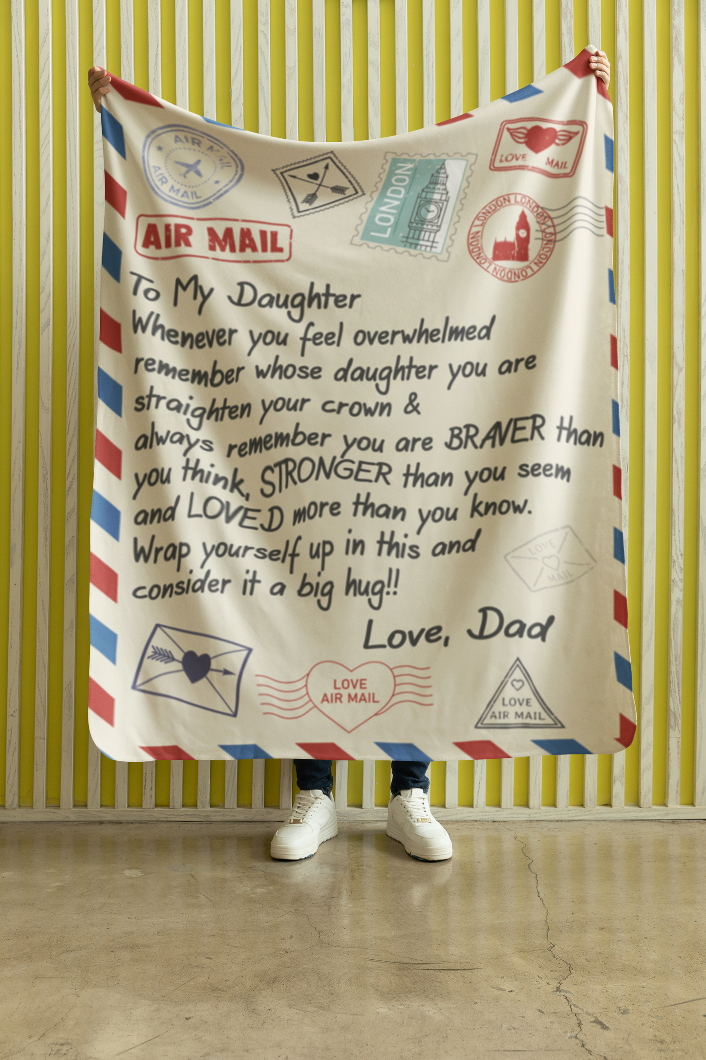 To My Daughter from Dad Blanket 50x60